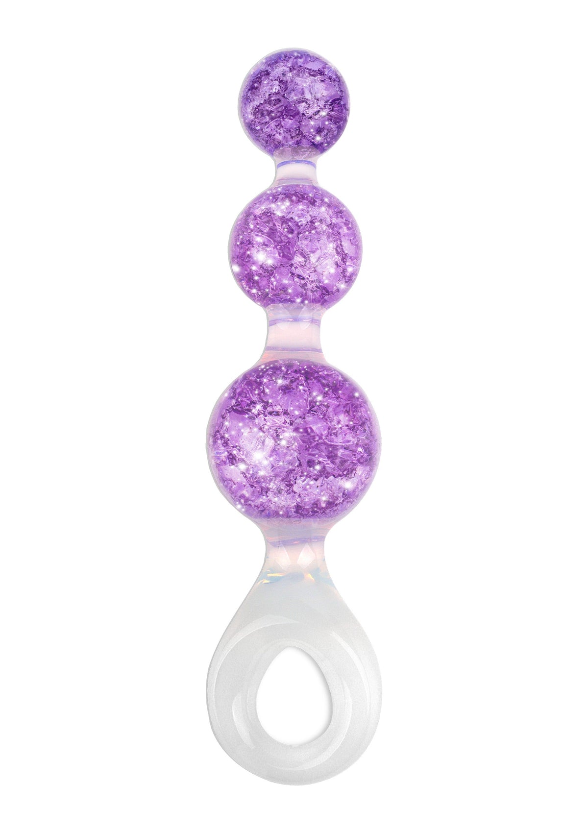 Crystal Trio Butt Plug Medium PURPLE - 1