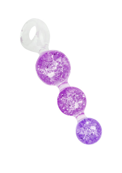 Crystal Trio Butt Plug Medium PURPLE - 4