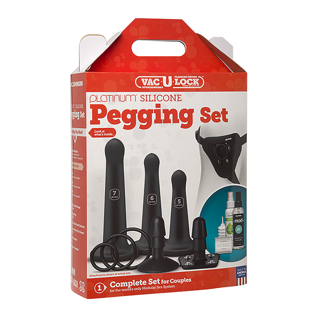Silicone Pegging Set Schwarz - 3
