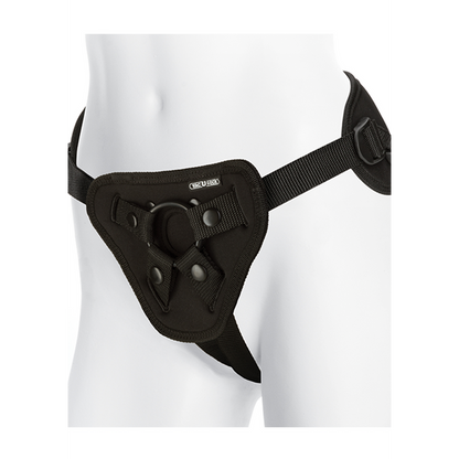 Supreme Harness met Vibrerende Plug en Afstandsbediening - 2 Stukken Schwarz - 0