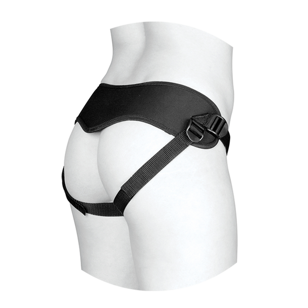 Supreme Harness met Vibrerende Plug en Afstandsbediening - 2 Stukken Schwarz - 4