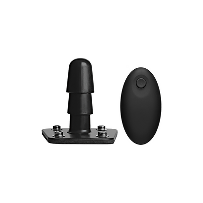 Supreme Harness met Vibrerende Plug en Afstandsbediening - 2 Stukken Schwarz - 2