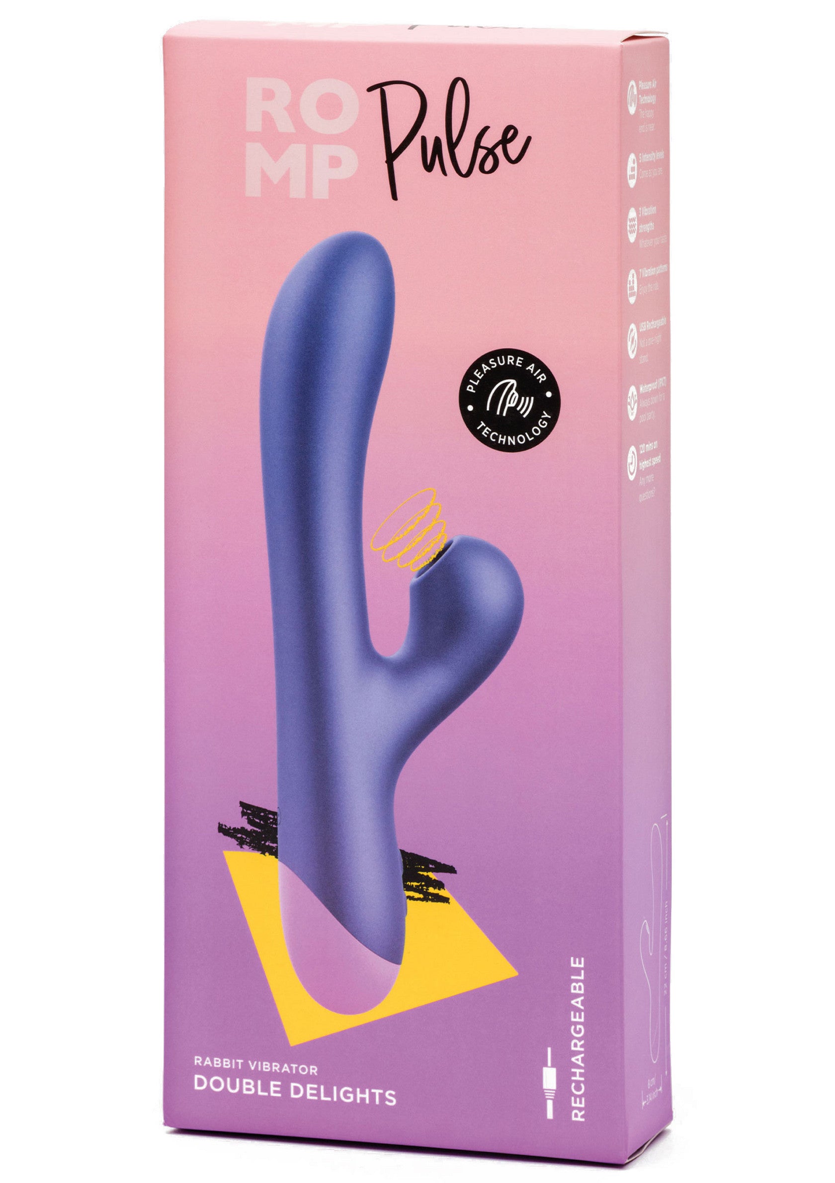 ROMP Pulse Rabbit Vibrator PURPLE - 8