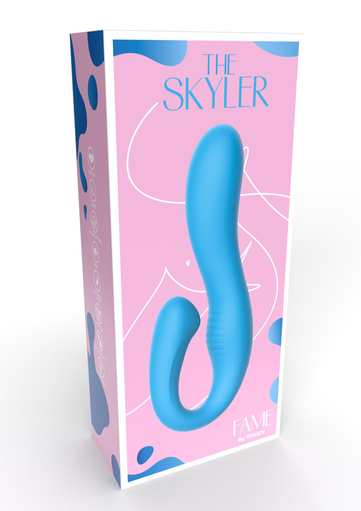 ToyJoy Fame The Skyler Rabbit Vibrator BLUE - 7