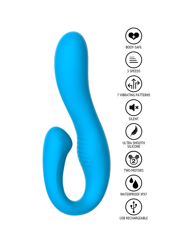 ToyJoy Fame The Skyler Rabbit Vibrator BLUE - 2