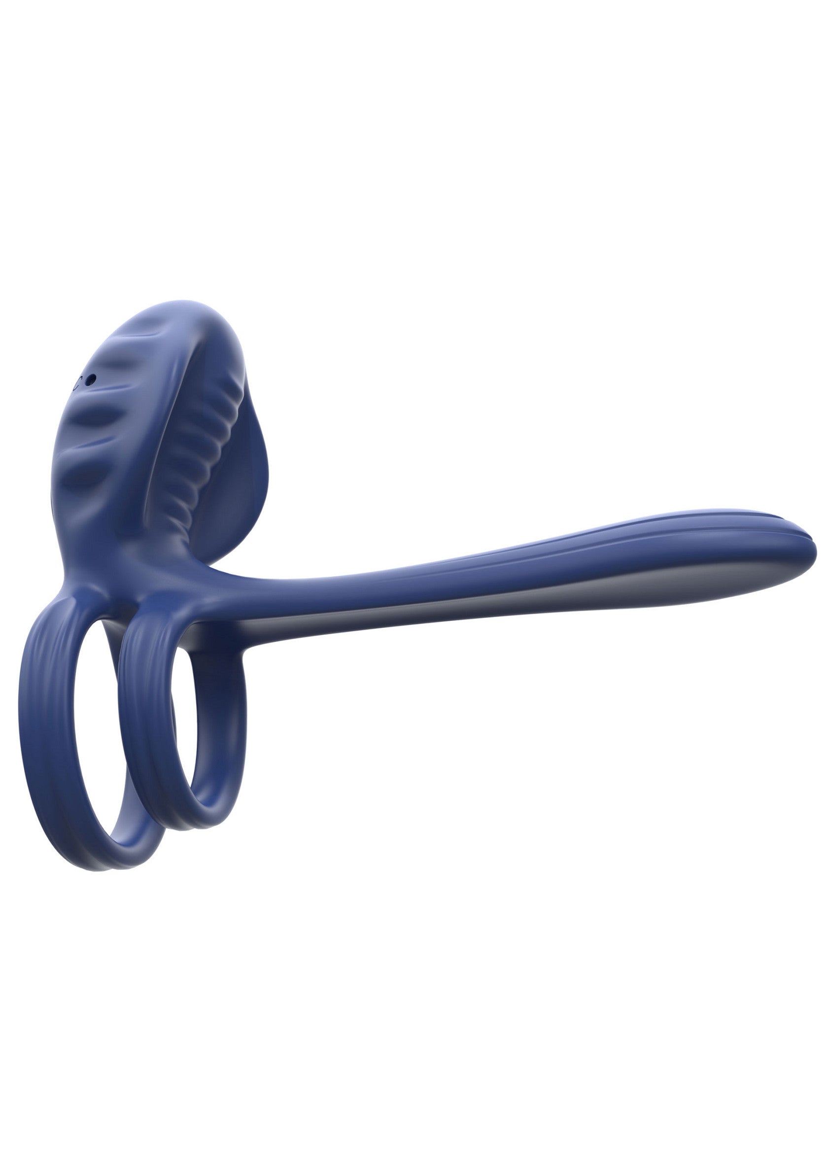 Xocoon Couples Slimline Vibrator Ring BLUE - 5