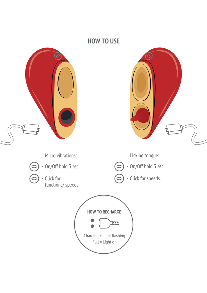 Xocoon Heartbreaker 2-in-1 Stimulator RED - 16