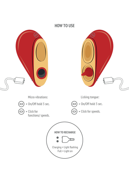 Xocoon Heartbreaker 2-in-1 Stimulator RED - 16