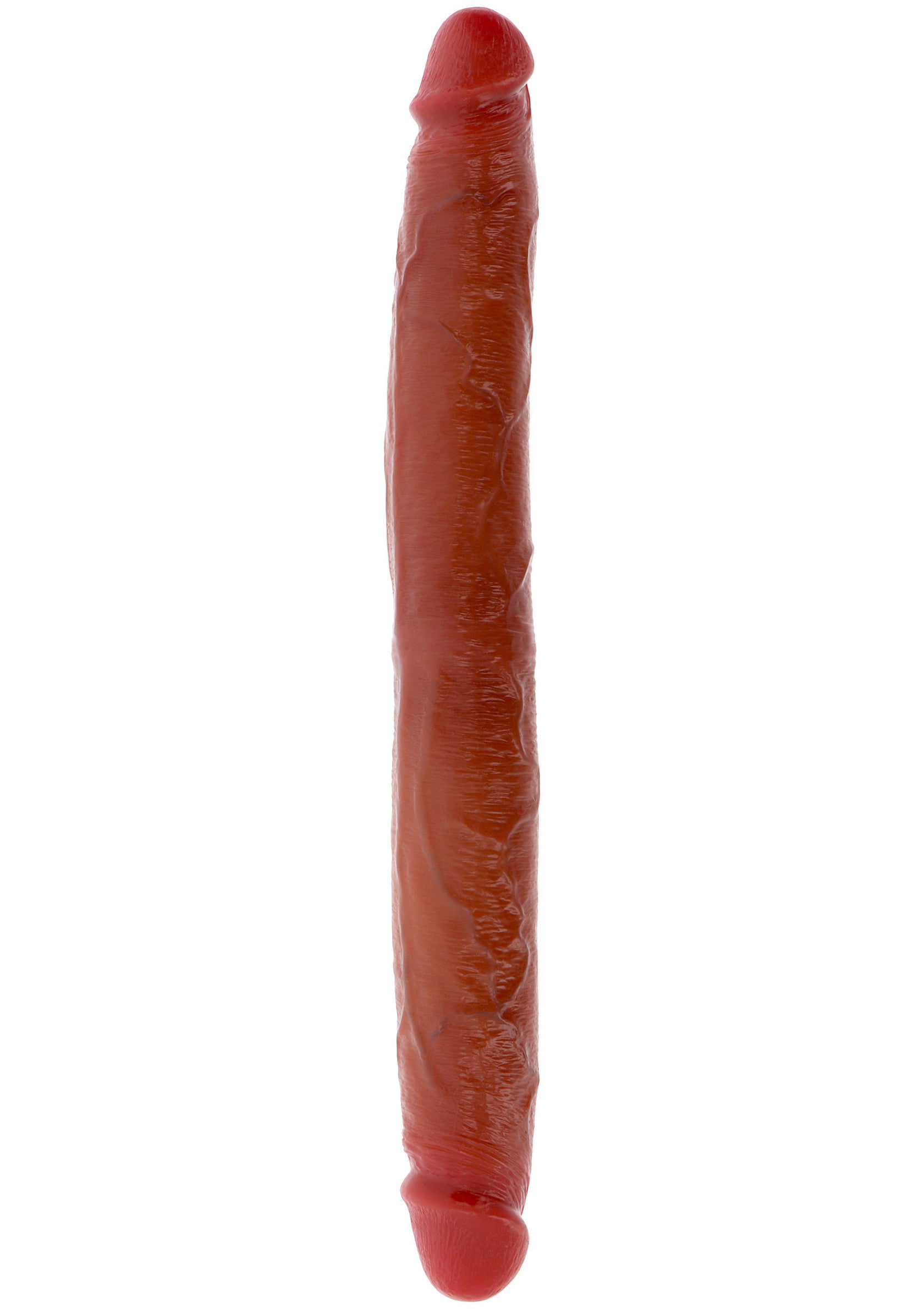 ToyJoy Get Real Silicone Foreskin Double Dong 35 cm CARAMEL - 1