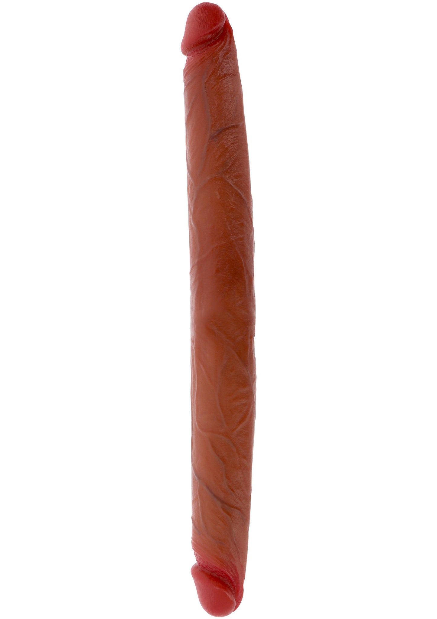 ToyJoy Get Real Silicone Foreskin Double Dong 40 cm CARAMEL - 7