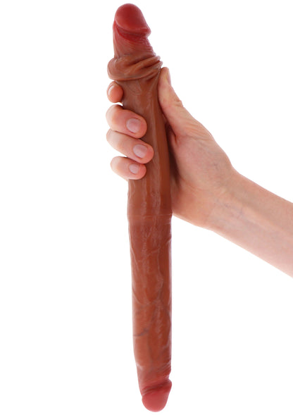 ToyJoy Get Real Silicone Foreskin Double Dong 40 cm CARAMEL - 4