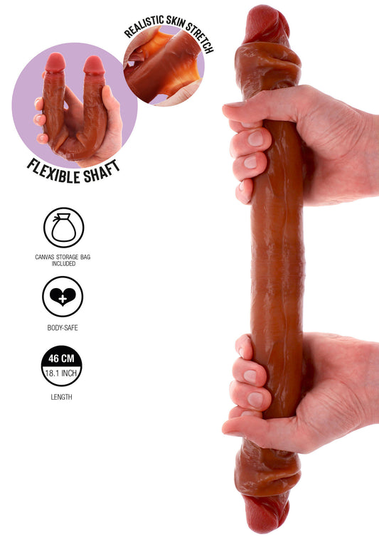 ToyJoy Get Real Silicone Foreskin Double Dong 46 cm