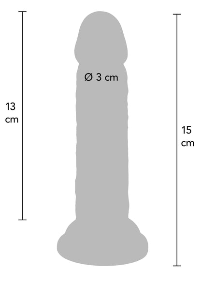 Deluxe Dual Density Dong TPE 15 cm SKIN - 1