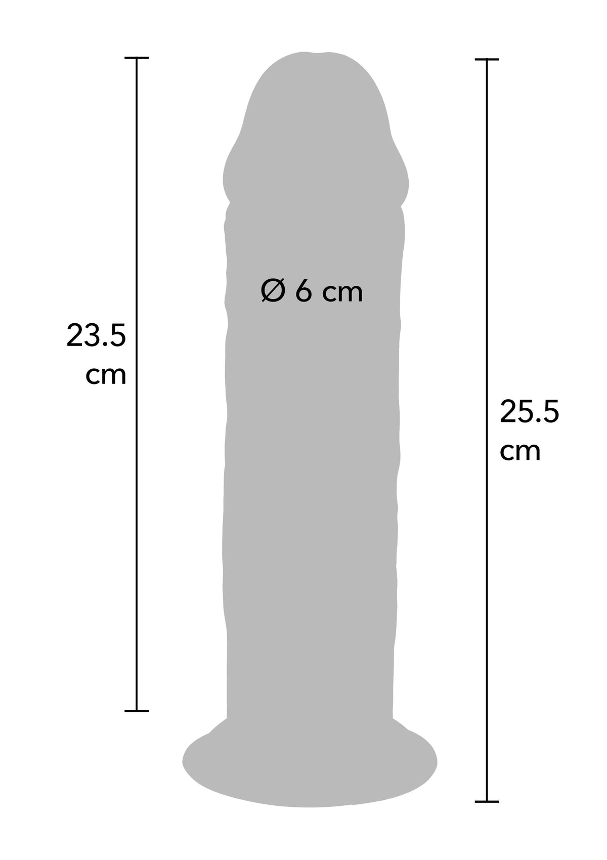 Deluxe Dual Density Thick Dong TPE 25.5 cm SKIN - 3