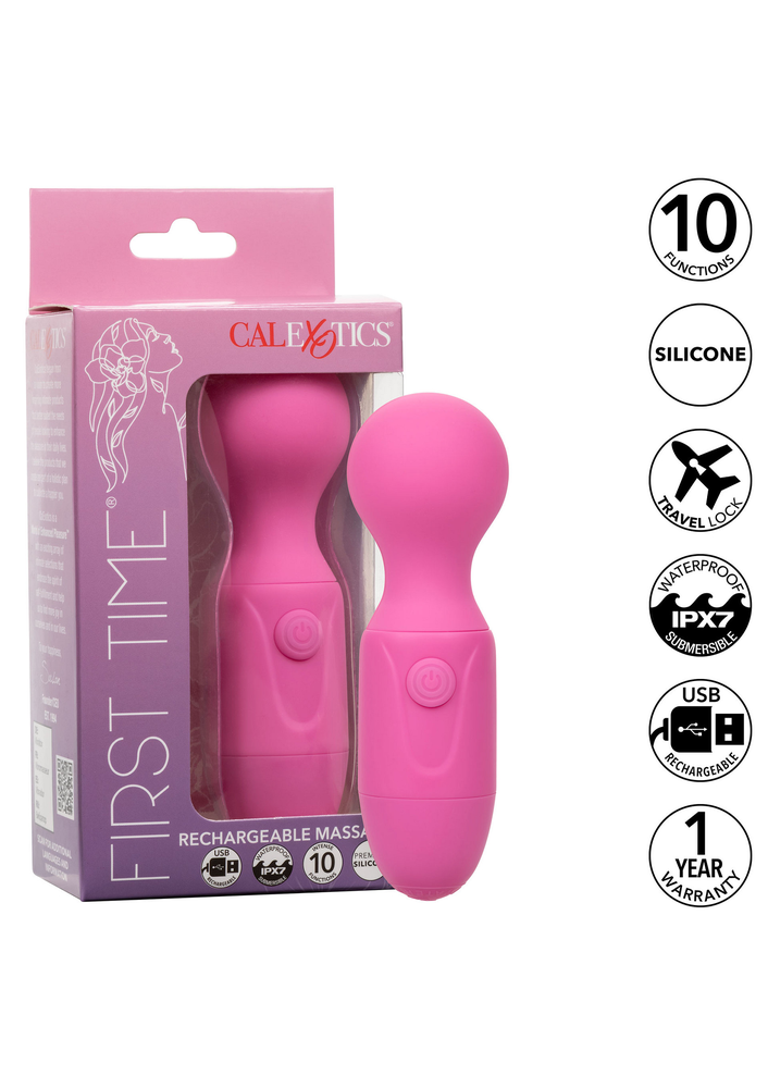 CalExotics First Time Rechargeable Massager PINK - 8