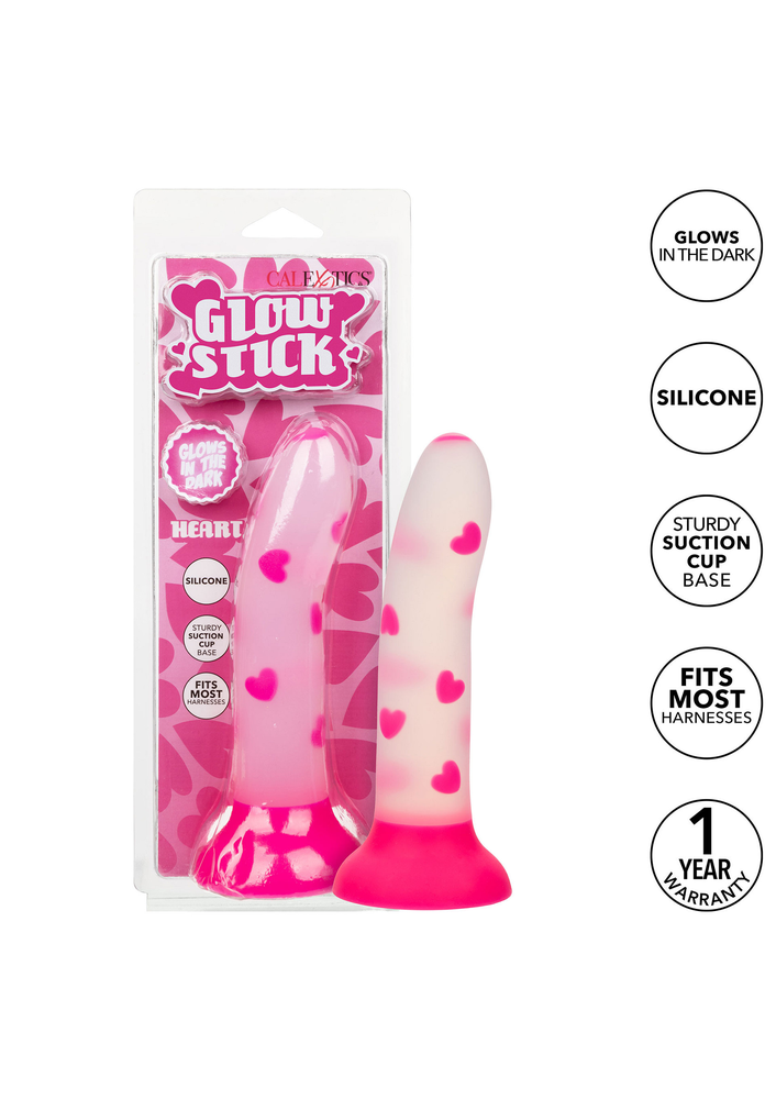 CalExotics Glow In The Dark Stick Heart GLOW - 5
