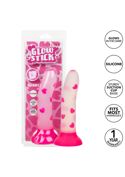 CalExotics Glow In The Dark Stick Heart GLOW - 5