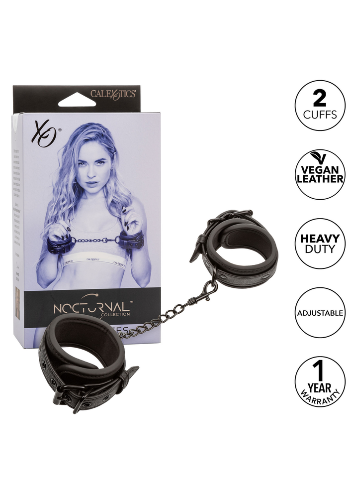 CalExotics Nocturnal Collection Wrist Cuffs BLACK - 0