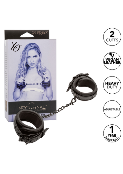 CalExotics Nocturnal Collection Wrist Cuffs BLACK - 0