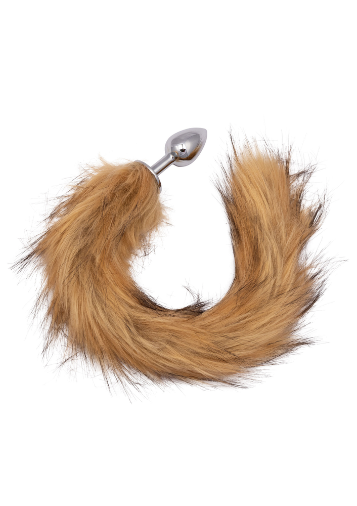 CalExotics Running Wild Black & White Tail CINNAMON - 5