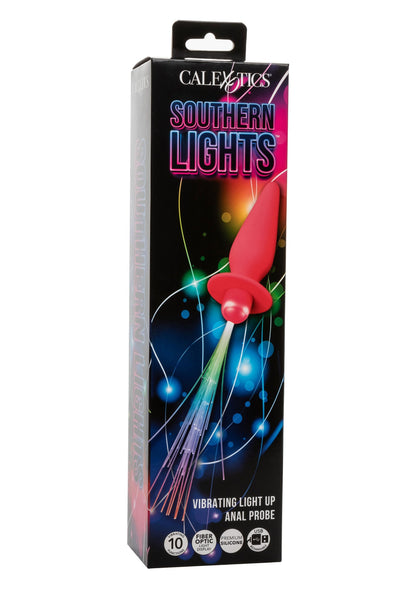 Vibrating Light Up Anal Probe PINK - 10