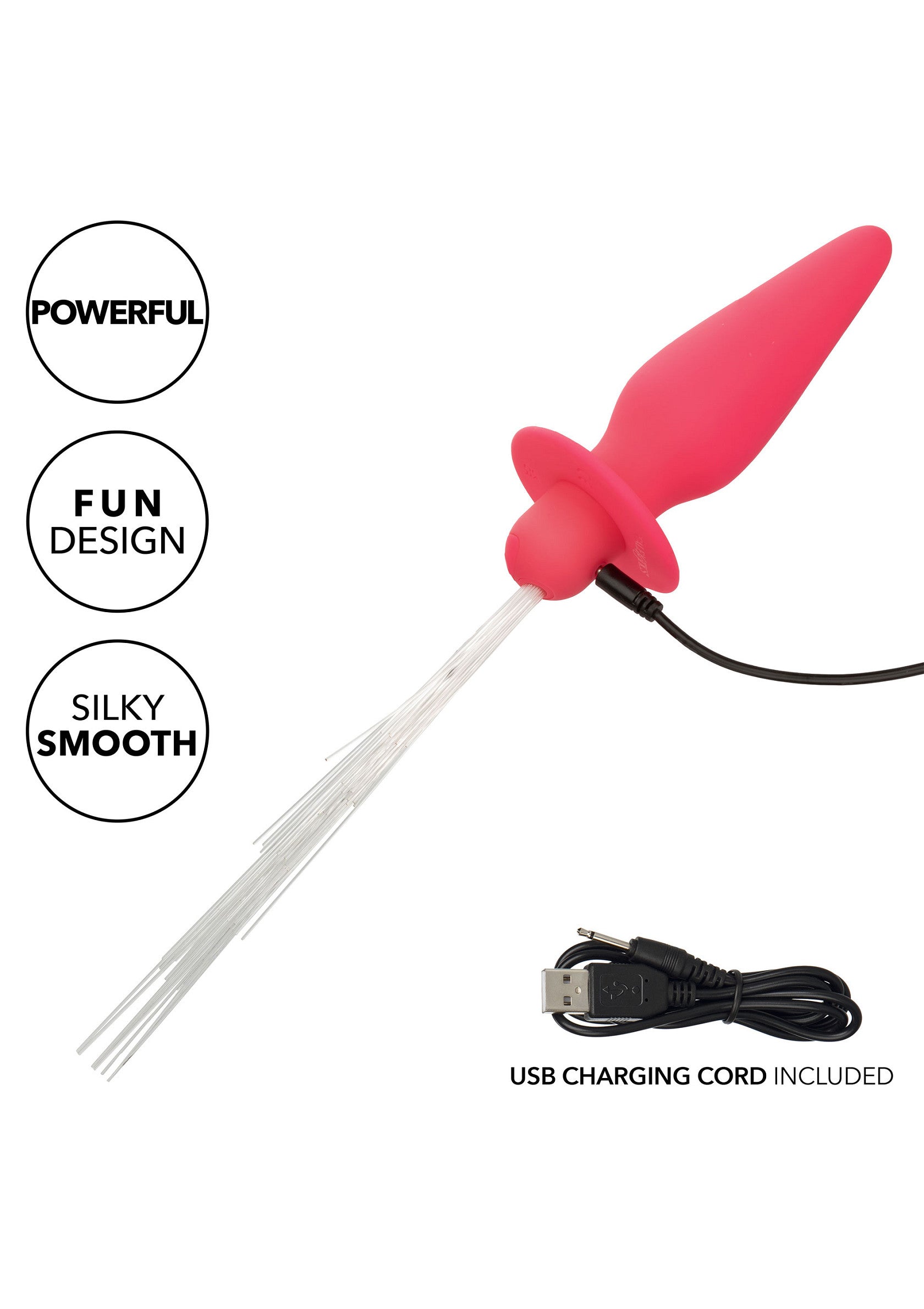 Vibrating Light Up Anal Probe PURPLE - 18