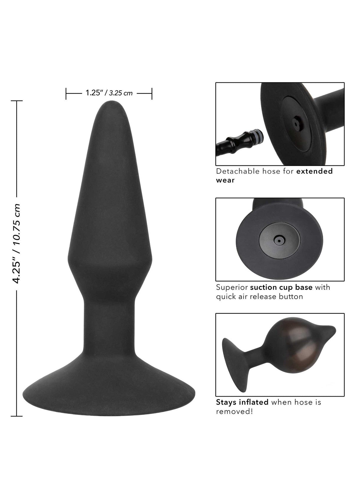 Medium Inflatable Plug BLACK - 3