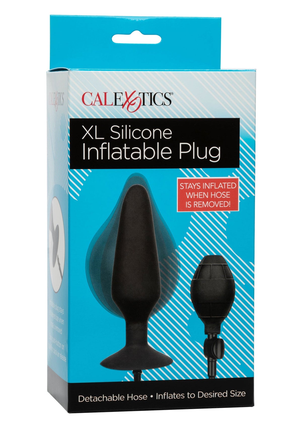 XL Silicone Inflatable Plug BLACK - 2