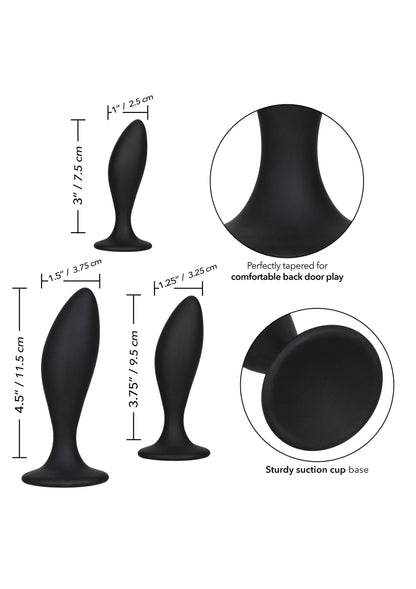 Silicone Anal Curve Kit BLACK - 3