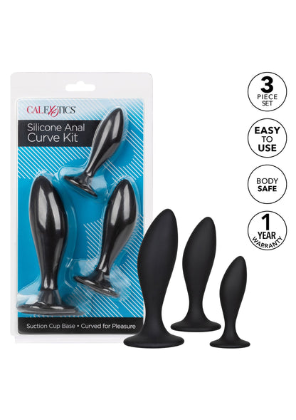 Silicone Anal Curve Kit BLACK - 4