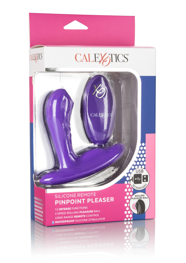 CalExotics Silicone Remote Pinpoint Pleaser PURPLE - 0