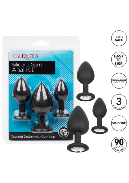 Silicone Gem Anal Kit BLACK - 4