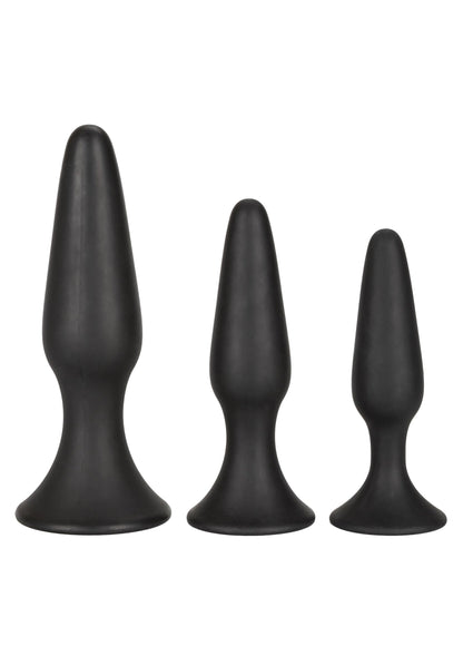 Silicone Anal Trainer Kit BLACK - 0