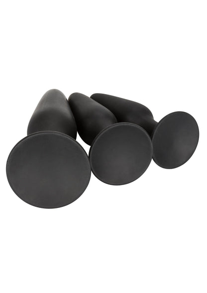 Silicone Anal Trainer Kit BLACK - 1