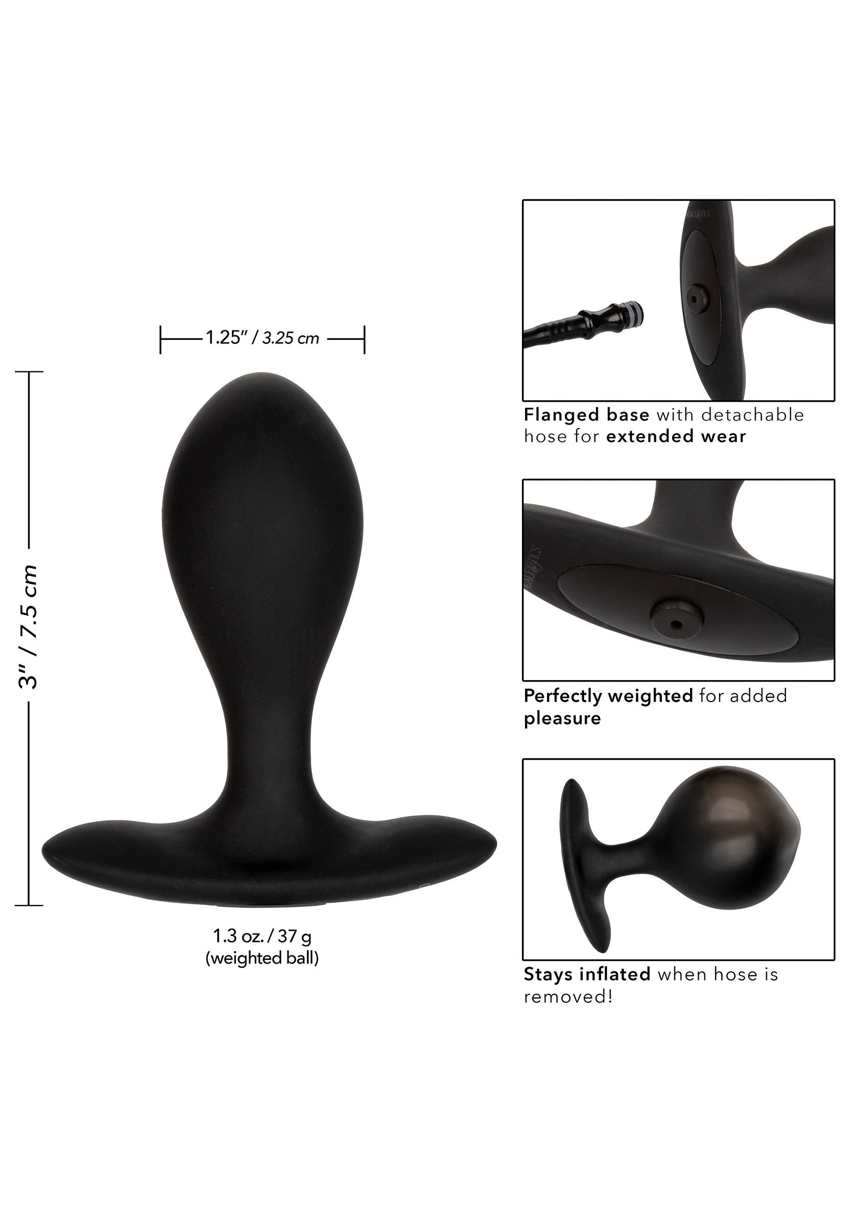 CalExotics COLT Weighted Pumper Plug BLACK - 0
