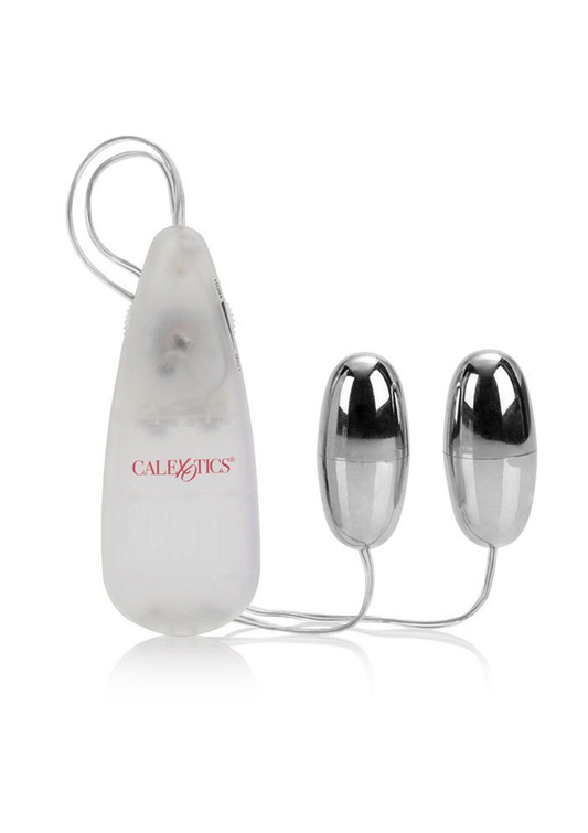CalExotics Pocket Exotics Vibrating Double Silver Bullets - Zilver