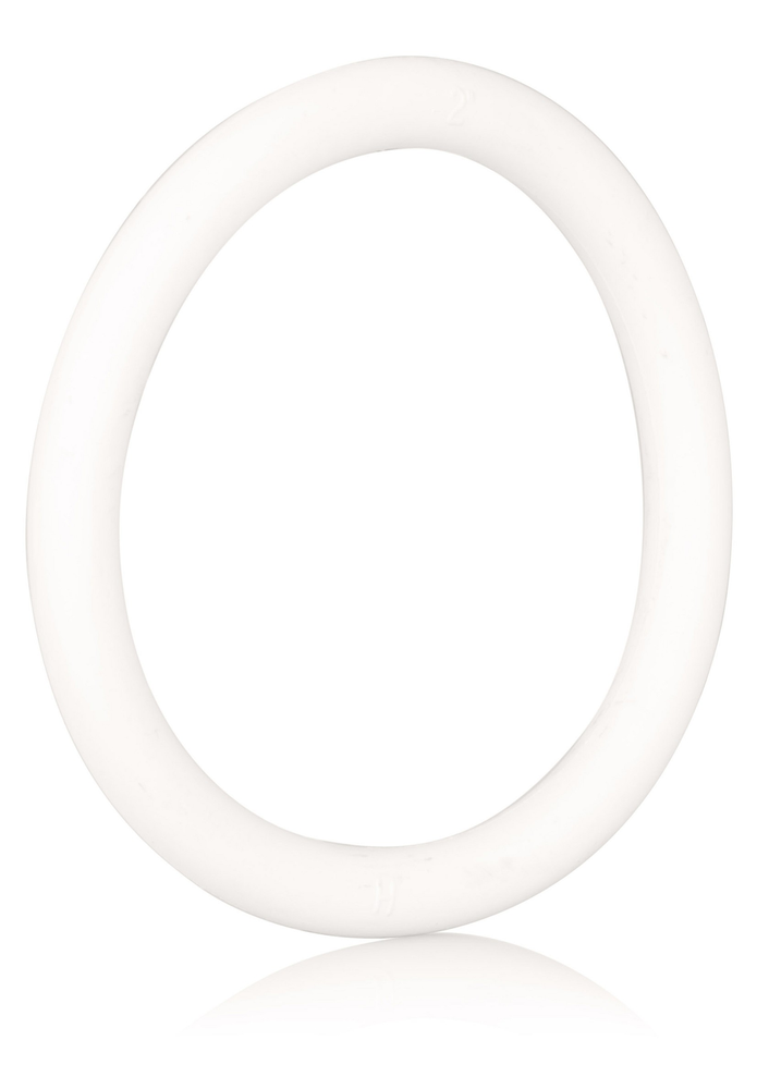 CalExotics Black Rubber Ring - 3 Piece Set WHITE - 2