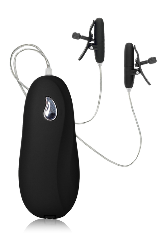 CalExotics Nipple Play Vibrating Heated Nipple Teasers - Zwart