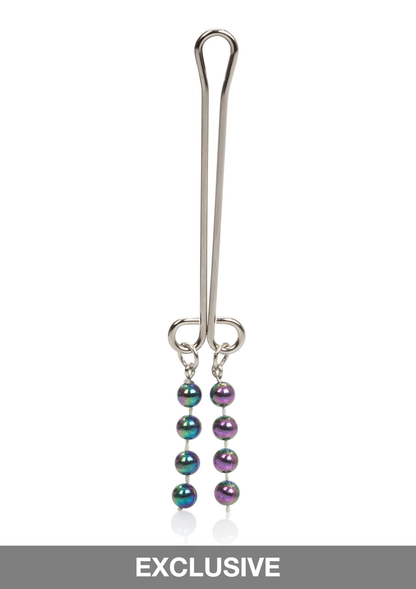 CalExotics Intimate Play Beaded Clitoral Jewelry BLUE - 2