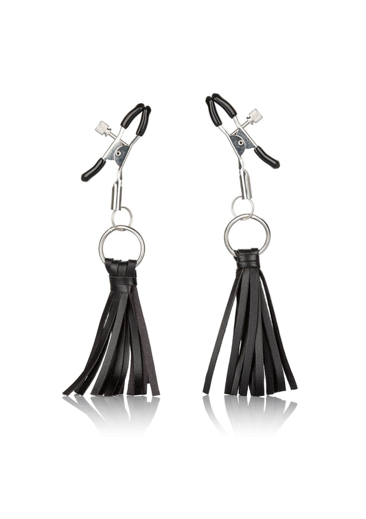 CalExotics Nipple Play Playful Tassels Nipple Clamps - Zwart