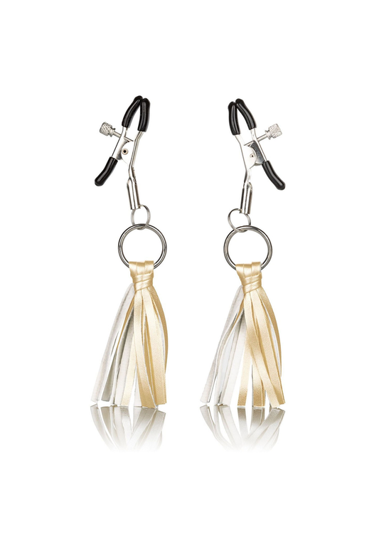 CalExotics Nipple Play Playful Tassels Nipple Clamps - Goud