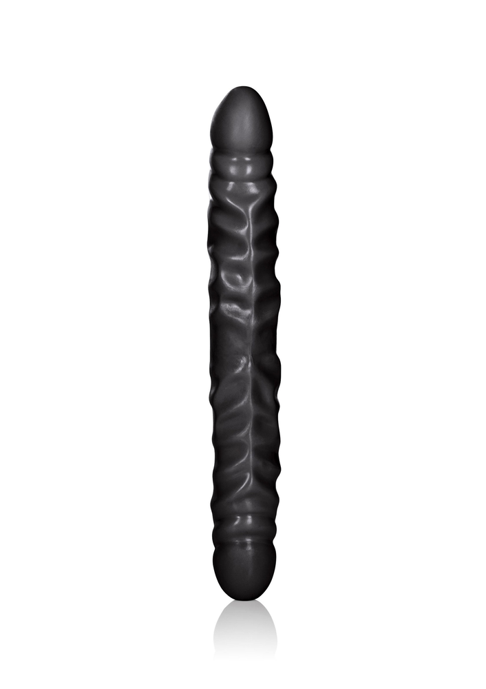 CalExotics Veined Double Dong 12'/30.5 cm BLACK - 0