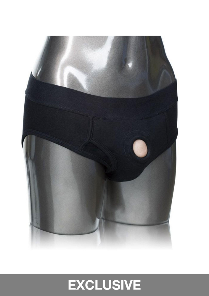 CalExotics Packer Gear Brief Harness L/XL BLACK XS/S - 3