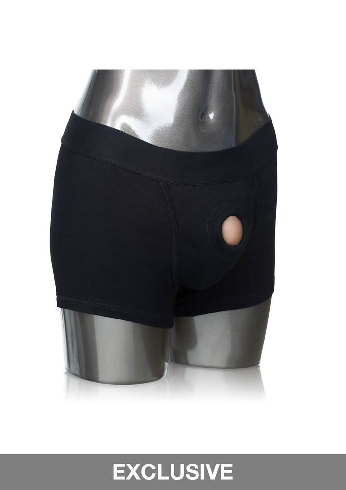 CalExotics Packer Gear Boxer Brief Harness L/XL BLACK XS/S - 2