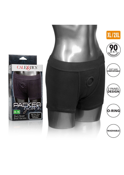 CalExotics Packer Gear Boxer Brief Harness L/XL BLACK XS/S - 4