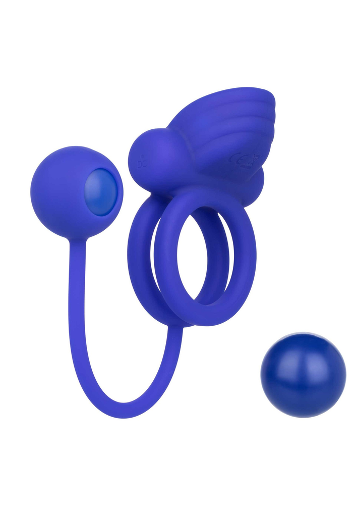 CalExotics Silicone Rechargeable Dual Rockin' Rim Enhancer PURPLE - 2