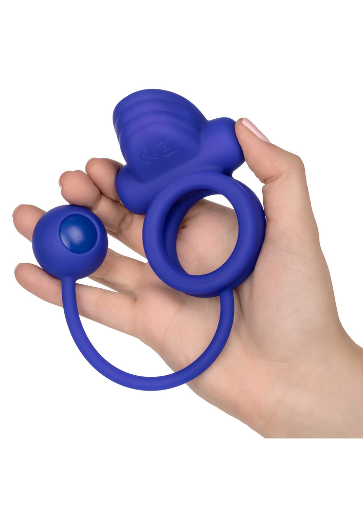 CalExotics Silicone Rechargeable Dual Rockin' Rim Enhancer PURPLE - 7