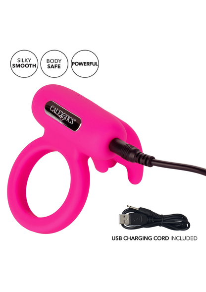 CalExotics Silicone Rechargeable Triple Clit Flicker PINK - 1