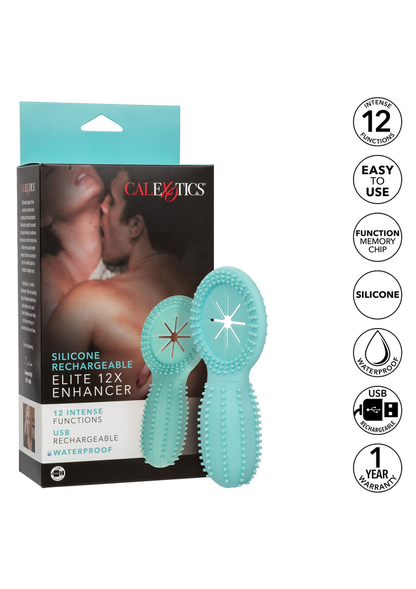 CalExotics Silicone Rechargeable Elite 12X Enhancer GREEN - 4