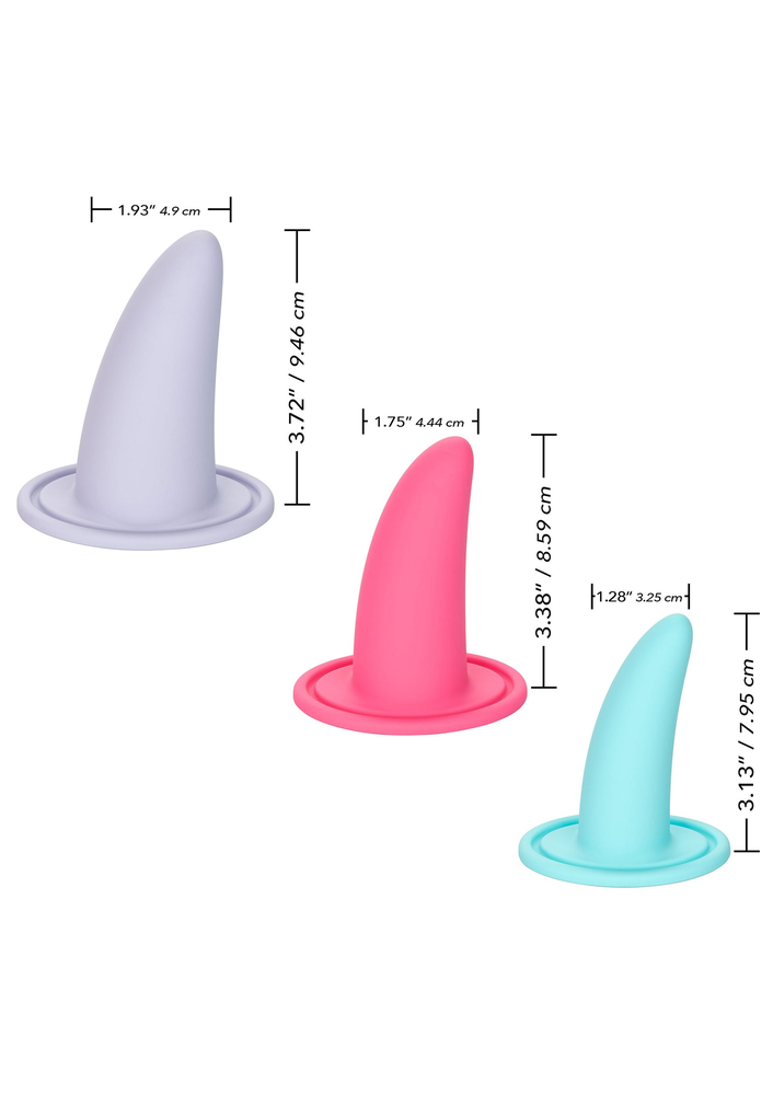 CalExotics She-ology Advanced 3-Piece Wearable Vaginal Dilator Set ASSORT - 2